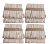 Bois Bâtonnets de Glace 93x10x2 MM 400 Pièces, Khaki | Surface Lisse Non Cirée, sans Écharde, Fournitures pour Classes, Comptage, Modèles et Projets Scouts