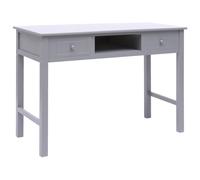 Bois Bureau Gris Table Console Ordinateur Informatique Travail Maison vidaXL