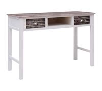 Bois Bureau Gris Table Console Ordinateur Informatique Travail Maison vidaXL