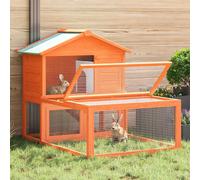 Bois Cage pour Animaux Enclos Clapier pour Lapin Volaille Extérieur vidaXL