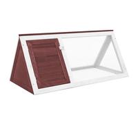 Bois Cage pour Animaux Marron Clapier Enclos Lapin Extérieur Durable vidaXL