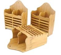 Bois Chopsticks Box Rack Cuisine Couverts de Stockage Chopsticks cuillère égouttoir Arts de la Table Organisateur Lanyard Cuisine 1pc