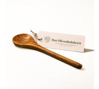 Bois D 'ol Ivier Cuillère de Cuisine Rond Tête et Rond Manche, Cuillère à partir de Env. 25cm - 25cm