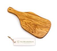 Bois D 'ol Ivier Planche à Découper pour Pain avec Poignée en Coupe Naturelle - 35cm