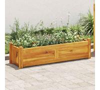 Bois d'Acacia Lit Surélevé de Jardin 200x50x25 cm Jardinière Bac Fleur vidaXL