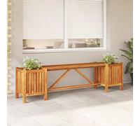 Vidaxl Banc De Jardin Avec 2 Jardinières 150x30x40 Cm Bois D'acacia