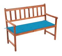 Bois d'Acacia Massif Banc de Jardin avec Coussin 120 cm Extérieur vidaXL