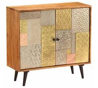 Bois d'Acacia Massif Buffet Commode Armoire Bahut Meuble de Rangement vidaXL