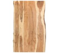 vidaXL Dessus de table en bois d'acacia massif 100x(50-60)x3,8 cm