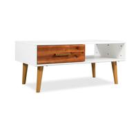 Bois d'Acacia Massif Table Basse Table d'Appoint Meuble de Salon Canapé vidaXL