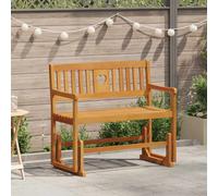 vidaXL Banc basculant de jardin 2 places 110 x 59 x 97 cm Bois massif acacia
