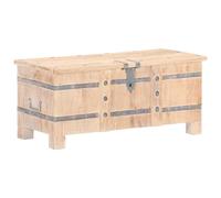 Bois d'Acacia Solide Coffre Armoire de Rangement Banc d'Entrée Couloir vidaXL