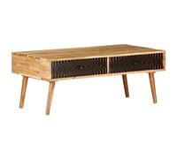 Vidaxl Table Basse 100x50x39 Cm Bois D'acacia Solide Marron