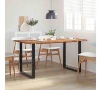 Bois d'Acacia Solide Table de Salle à Manger 154x80x76 cm Dîner Repas vidaXL