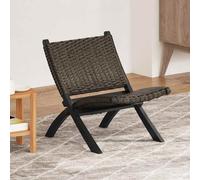 Bois d'Acajou Chaise de Relaxation Rotin Naturel Kubu Salon Maison vidaXL