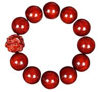 Bois d'agar 18 mm Rare en Bois de Santal Rouge Indien Perles de prière Bouddha Vénus