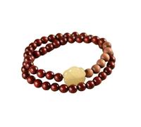Bois d'agar 6mm Rare Indien Rouge Santal Perles Perles de prière Perles de Bouddha Cire d'abeille