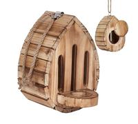 Bois d'alimentation pour papillons : boîte d'habitat en bois, distributeur d'eau de jardin, configuration facile en matériau naturel | Décoration d'arbres de patio pour la