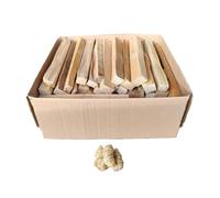 Bois d'Allumage en Sapin Sec, 6 kg, Bûchettes de 25 cm, pour Cheminée, Brasero, Four à Pizza, Barbecue, avec 3 Allume-Feux Naturels