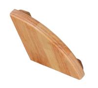 Bois de Caoutchouc Étagère D’Angle Murale Flottante, khaki | Forme Triangle en Éventail, Stable et Peu Encombrante, pour Chambre, Figurines et Enceintes Connectées