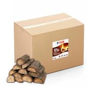 Bois de Chauffage 100% Chêne - Bûches 25 cm - Bois Sec Haute Performance - Idéal poêle, cheminée, Barbecue, braséro - R’FLAM - 8 KG