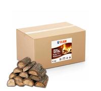 Bois de Chauffage 100% Chêne - Bûches 25 cm - Bois Sec Haute Performance - Idéal poêle, cheminée, Barbecue, braséro - R’FLAM - 4 KG