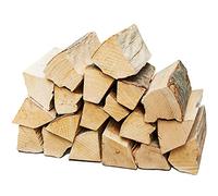 Bois de Chauffage 20 kg pour Poêle et Cheminée Brasero Grill Panier à Feu Bûches de Bois de Hêtre 25 cm Flameup