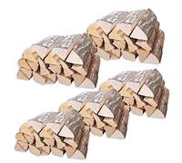 Bois de chauffage en hêtre pour cheminée, four à pizza, barbecue, bol à feu - séché à l'air libre, prêt à l'utilisation, haute valeur calorifique, peu de suie. Longueur des bûches : environ 25 cm et 8