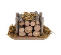 Bois de chauffage miniature réaliste pour maisons de poupée à l'échelle 1/12, scènes de jardin, camping, paysage, décoration, accessoire de cheminées miniatures pour maisons de poupée