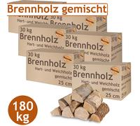 Bois de chauffage Mixte 180 kg Flameup Four Bois franc Bois tendre 25 cm flameup