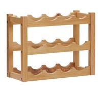 vidaXL Casier à vin 12 bouteilles 47x21x36 cm Bois de chêne