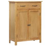 Bois de Chêne Solide Armoire à Chaussures Etagère Boîte Rangement vidaXL
