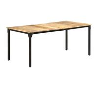 vidaXL Eettafel 180x90x76 cm ruw mangohout321975 Brun G