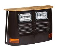 Bois de Manguier Buffet Forme Camion Massif Gris Foncé Commode Bahut vidaXL