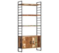 vidaXL Bibliothèque 4 niveaux 80x30x180 cm Bois solide de récupération
