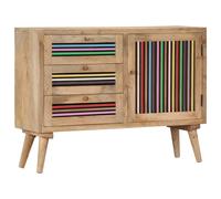 Bois de Manguier Massif Buffet 100x30x75 cm Armoire Commode Rangement vidaXL