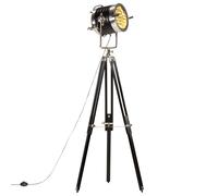 Bois de Manguier Massif Lampadaire à Trépied Noir 171 cm Lampe sur Pied vidaXL