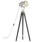 Bois de Manguier Massif Lampadaire à Trépied Noir 97 cm Lampe sur Pied vidaXL