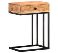 Bois de Manguier Massif Table d'Appoint en Forme d'U Table Basse Salon vidaXL