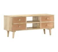 Bois de Manguier Solide Meuble TV Armoire Basse Divertissement Salon vidaXL