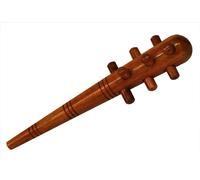 Bois de massage Rouleau de massage en bois dur - Véritable travail manuel - Deuserstab (14310 - Massagestab Igel (ca. 18 x 4 cm))