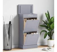 Bois de Paulownia Armoire à Chaussures Meuble de Rangement Couloir vidaXL
