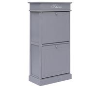 vidaXL Armoire à chaussures Gris 50 x 28 x 98 cm Bois de Paulownia