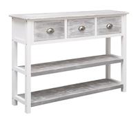 Bois de Paulownia Massif Buffet Gris Antique 108x30x76 cm Armoire vidaXL