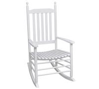 Bois de Pin Chaise à Bascule à Siège Incurvé Fauteuil Jardin Terrasse vidaXL