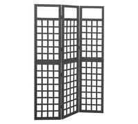 vidaXL Cloison de séparation 5 panneaux en bois de pin treillis supports de plantes 316480