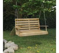 Bois de Pin Imprégné Balancelle 110 cm Siège de Balançoire Jardin vidaXL