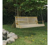 Bois de Pin Imprégné Balancelle 110 cm Siège de Balançoire Jardin vidaXL