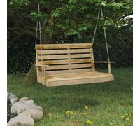 Bois de Pin Imprégné Balancelle 110 cm Siège de Balançoire Jardin vidaXL
