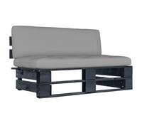 Tuinmiddenbank pallet geÃ¯mpregneerd grenenhout wit3066495